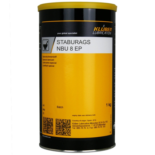 KLUBER STABURAGS NBU 8 EP, 1 кг - Долговременная смазка для подшипников качения